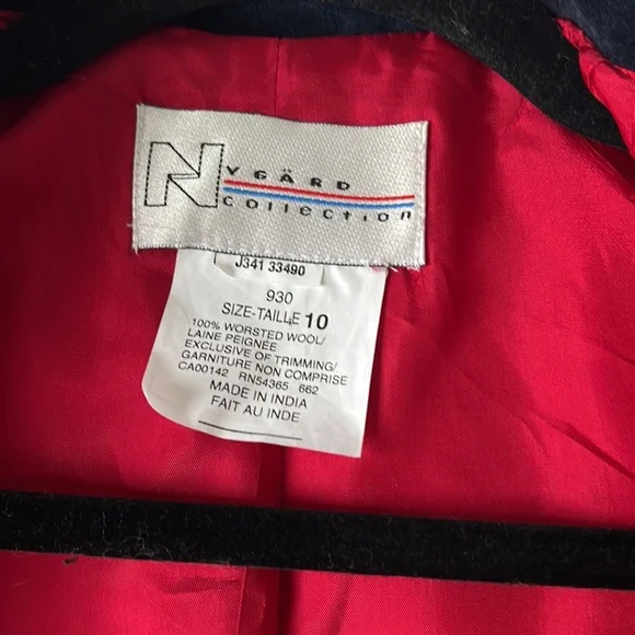 ⭐️ Peter Nygard  Red Military Style Blazer/Jacket - Picture 8 of 11